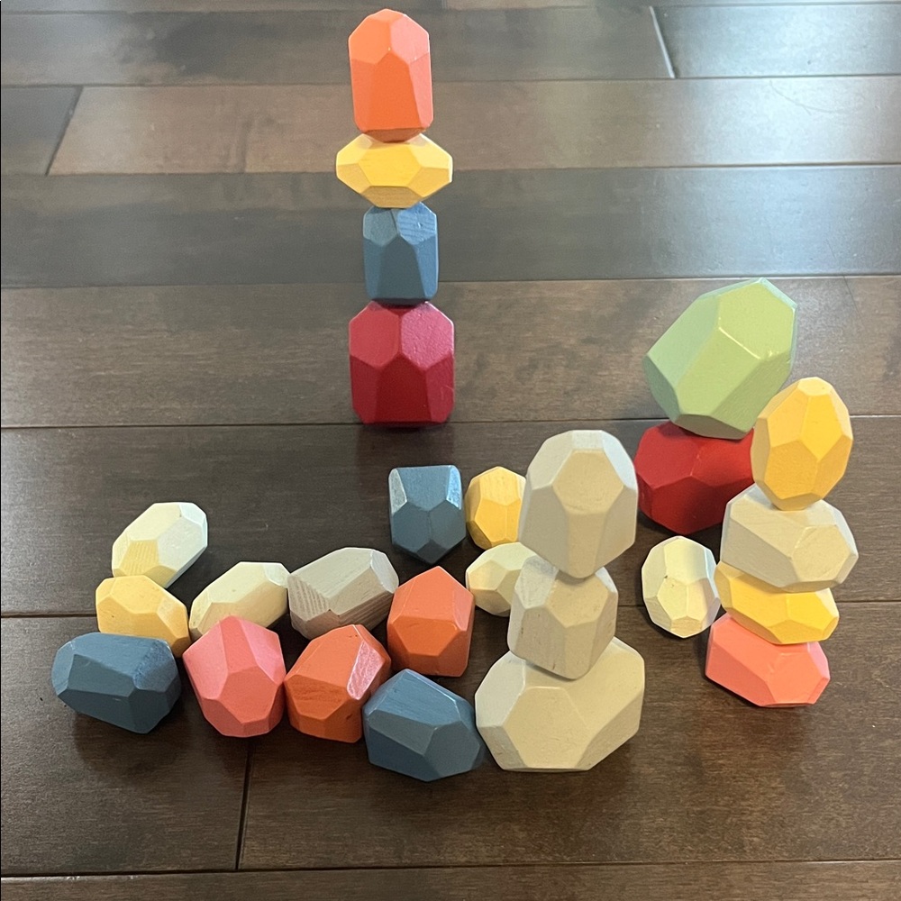 26 Colorful Stacking Stones Toy Set